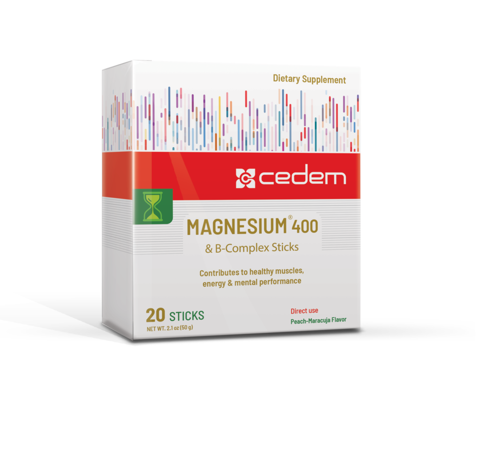 Unlock your potential with MAGNESIUM 400®: Boost energy, cognitive function, and muscle health in a convenient stick format.